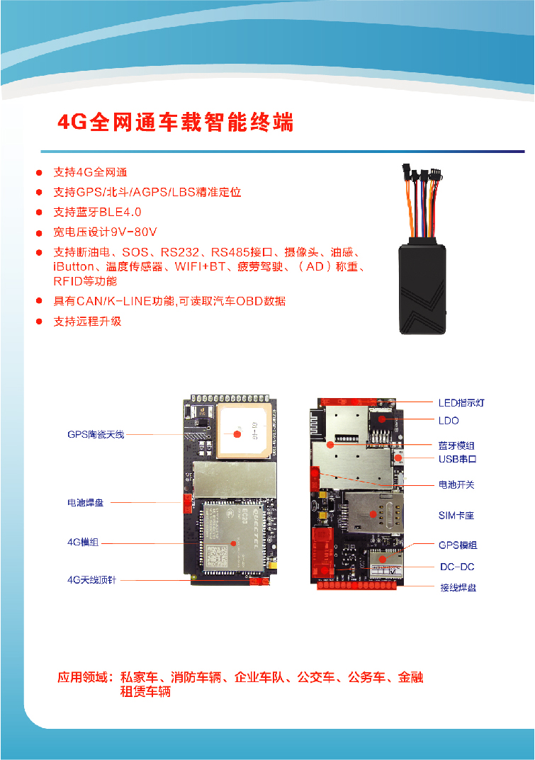 4G全网通车载智能终端